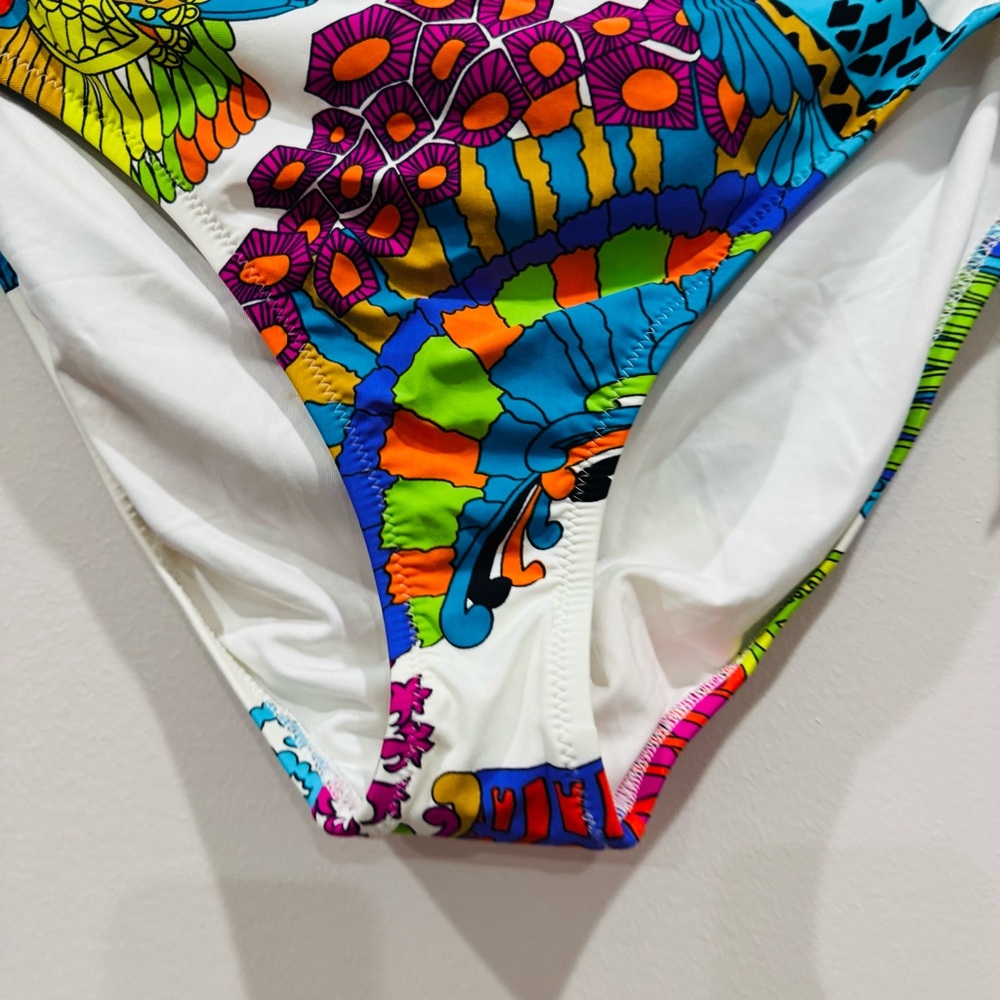 TRINA TURK Multi-color Print Swim Bottoms Size 10 - Picture 3 of 10